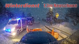 Winterdienst Dez. 2020/ 1,3m Neuschnee / Schneeräumung in Österreich/ Kärnten / Schneechaos 2020