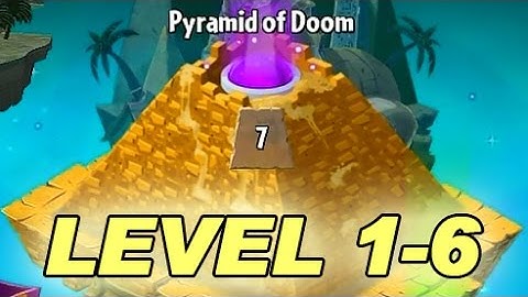 Plants Vs Zombies 2 Pyramid of Doom   Level 1-6 Walkthrough