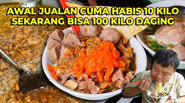 Bakso Teramai di Jakarta Timur! Awal Sekali Jual Bisa Ngabisin 1 Kwintal Daging!