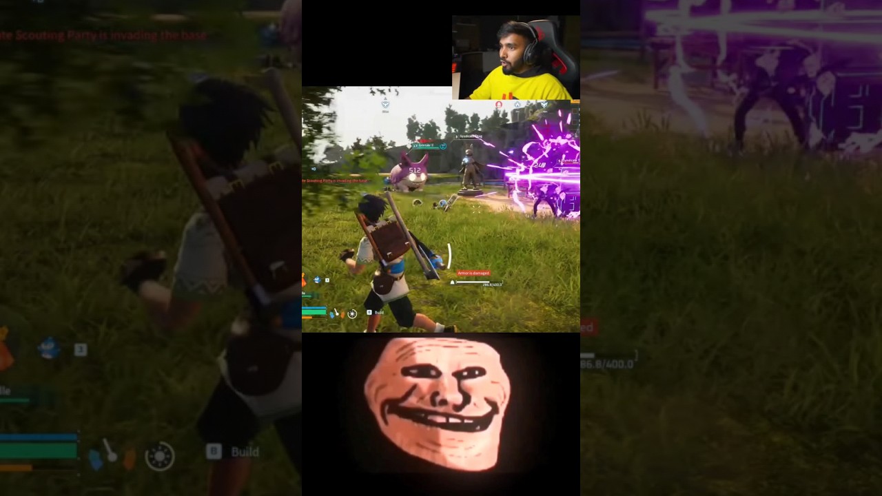 Attack on Techno gamerz in Palworld 