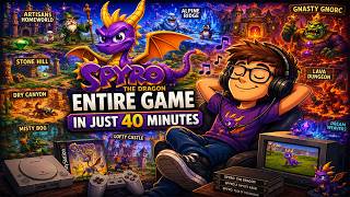 Spyro the Dragon (Playstation, 1998) - Entire Game in Just 40 Minutes