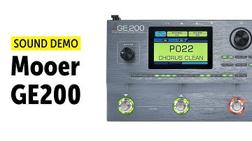 Mooer GE200 Sound Demo (no talking)