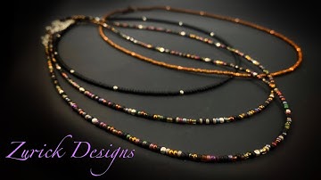 DIY Jewelry- Easy Seed Bead Necklace- Great For Beginners