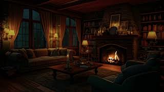 Cozy Old Castle Room with Rain & Fireplace Sounds | Help Study, PTSD, Insomnia, Tinnitus | 10 hours