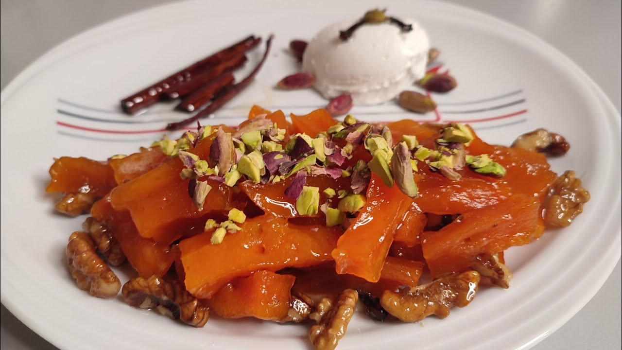 #حلو_اليقطين🎃 ( القرع الأحمر معسل) #كاباك_التركية How to make kabak tatlisi yapimi.