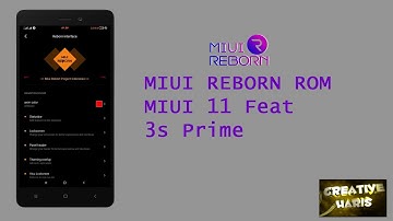 How to Install Miui Reborn Rom (Miui 11) Ft Redmi 3s Prime