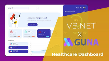 VB.NET - Healthcare Dashboard - UI Modern Design - Guna.UI Framework | C#, VB.NET