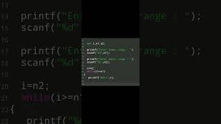 #65  | C Tutorial Video | Learn C Programming | C Language Exercise66 #shorts #coding