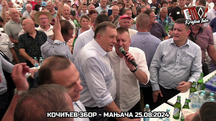 Dodik zapjevao sa Goci Bendom na Kočića zboru (Uživo 2024)
