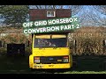 Horse Box Camper conversion OFF GRID handmade rustic