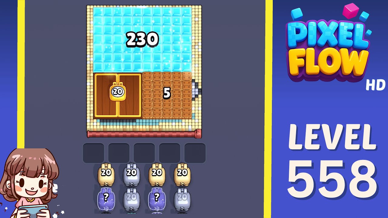 Pixel Flow Level 558 Solution Walkthrough - YouTube
