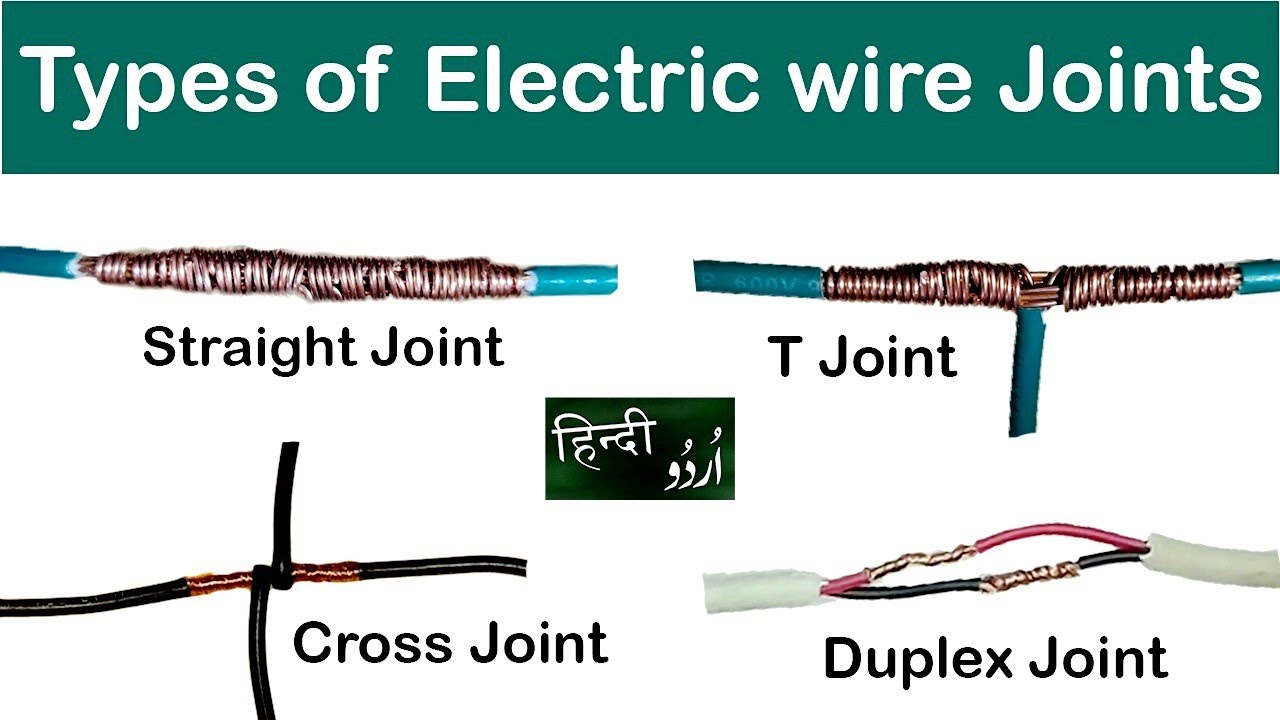 Types of Electric Wire joints Urdu Hindi YouTube