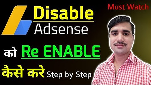 How to Re ENABLE Disabled/Canceled Adsense Account | Disabled Adsense Account ko ReENABLE Kaise Kare