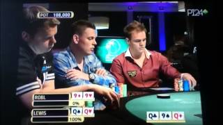 La mano più incredibile di poker ( QQ vs 99- QUADS vs QUADS ) screenshot 4