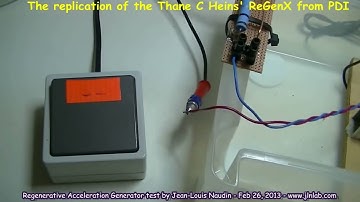 2 Regenerative Acceleration Generator TEST a replication of the Thane Heins