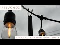 Heavy duty poles for string lights