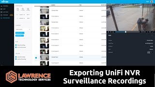 How To Export Surveillance Video From a UniFi NVR