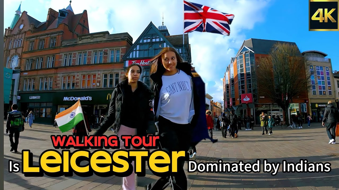 LEICESTER Walking tour of Leicester City Centre 2024 [4K UHD] YouTube