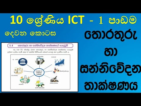 Grade 10 ICT textbook 1st lesson part 2  in sinhala | 10 ශ්‍රේණිය ICT පළමු පාඩම දෙවන කොටස