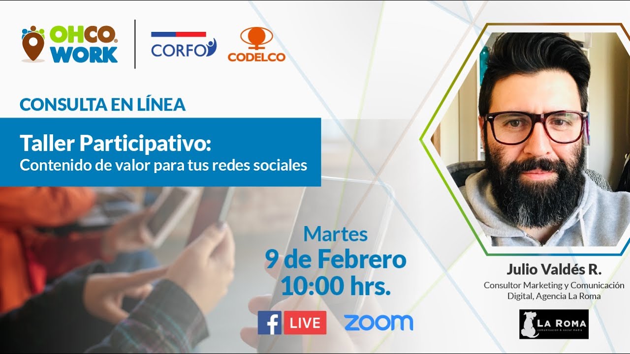 Taller Online | Contenido de valor para tus redes sociales
