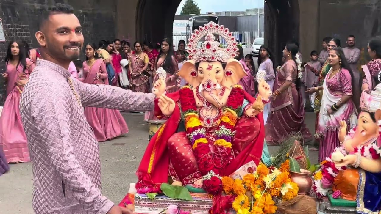 Ganpati Bappa moriya in Leicester 2025