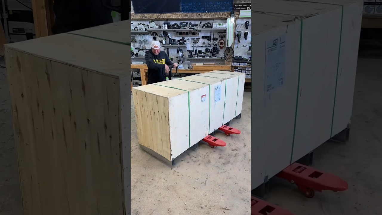 Time for a wider 12” King jointer so I can joint bigger stock #woodworking #tools #maker