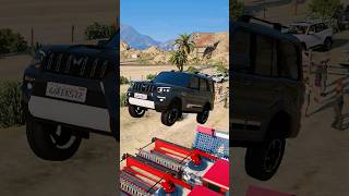 Jump Challenge Thar vs Scorpio #shorts #youtubeshorts #viral #gta5