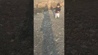 Eymen Eşekten O Kadar Korkuyor Ki Eşekten Kaçıyor.cok Tatlı Bir Eşek