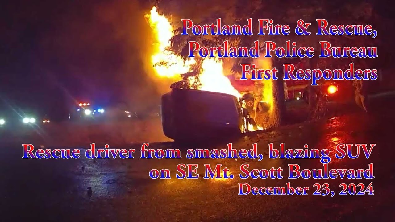 See police video of a woman being rescued from a burning SUV -- and ...