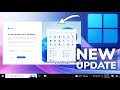 New windows 11 upgrade screen in windows 10 after update