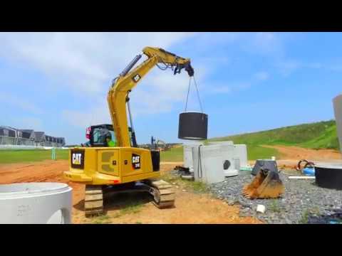 Cat 310 Mini Excavator Customer Story Partners Excavating Virginia Usa Youtube