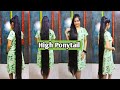 How To Do High PonyTail Long Hair @INDIANGLAMOUR07