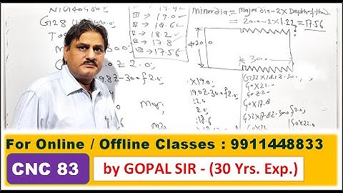 CNC THREADING BY G32 & G78 IN HINDI BY GOPAL SIR | C83