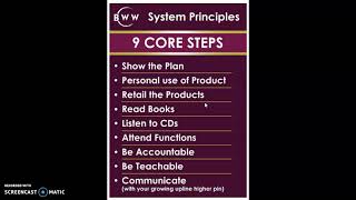 Amway BWW 9 Core Steps