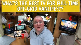 Are 12v TV's Really the Best Option for Full Time Van Life? 4 Different Screens Compared!