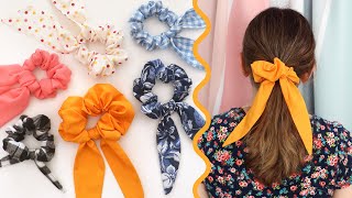 Easy DIY Scarf Scrunchie Tutorial | DIY Scrunchie Scarf