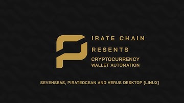 Cryptocurrency Wallet Automation For Linux | Pirate Chain | ARRR