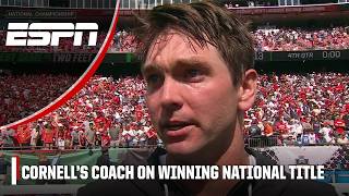 Cornell's Connor Buczek emotional after winning national title | ESPN