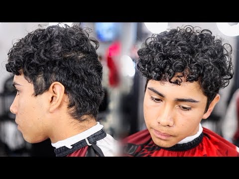 Haircut Tutorial Curly Hair Drop Fade Youtube