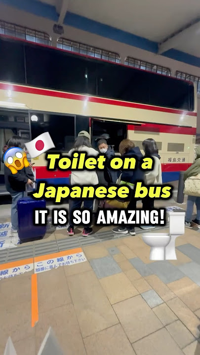 Amazing Toilet on a Japanese Bus 🚌🚽🇯🇵 #japanesebus #japanesetoilet #toilet #japan