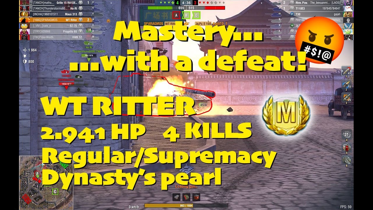 168th Gunners | WT RITTER | 2 9K HP | 4 KILLS | ACE | Dynasty pearls | 