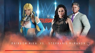 Wwe 2K18 Rainbow Mika Vs. Stephanie Mcmahon With Vince Mcmahon - Requested Match