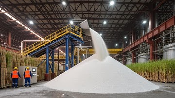 How Sugar Is Made - Massive Million Tons of Sugar Processing In Factory