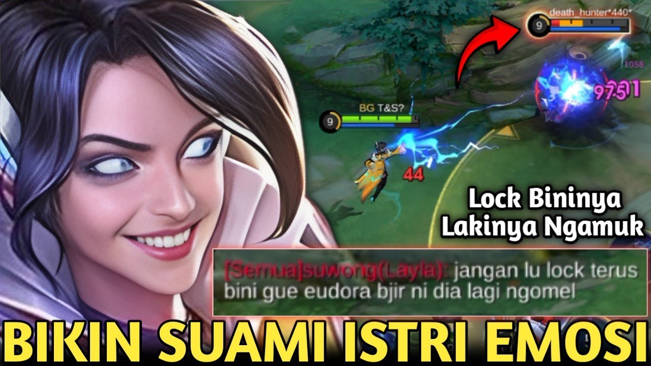 EUDORA BIKIN SEPASANG SUAMI ISTRI EMOSI BERAT! LOCK GORD BINI NYA SAMPE LAKI NYA NGAMUK-NGAMUK! MLBB