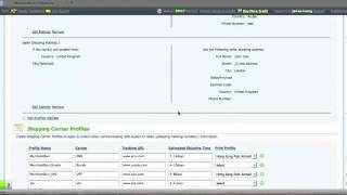 GlobalLink: Editing Seller Shipping Addresses