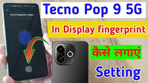 Tecno pop 9 5g me fingerprint lock kaise lagaye / how to set fingerprint lock in tecno pop 9 5g