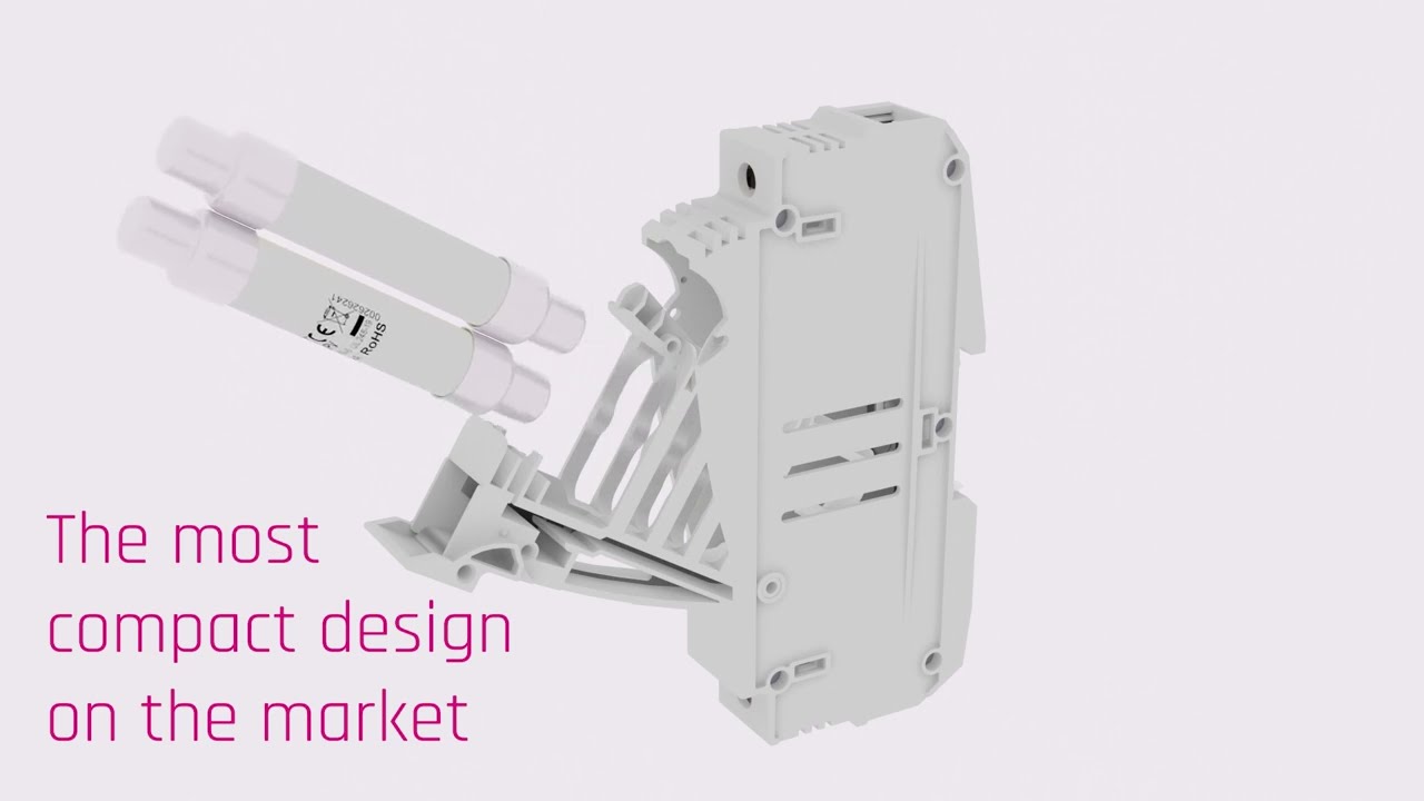 Save on space and project costs with EFH cylindrical fuse holders for photovoltaic applications