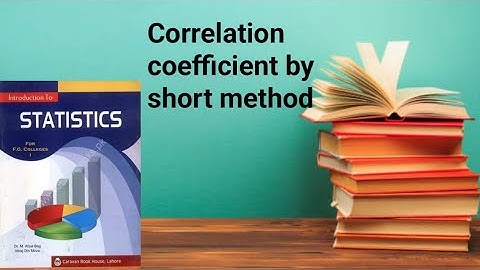 Correlation coefficient solve by short method ch 7 lec 5