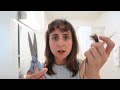 i tried to cut sabrina carpenter bangs