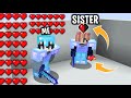 I stole infinite hearts from my sister in her lifesteal minecraft smp